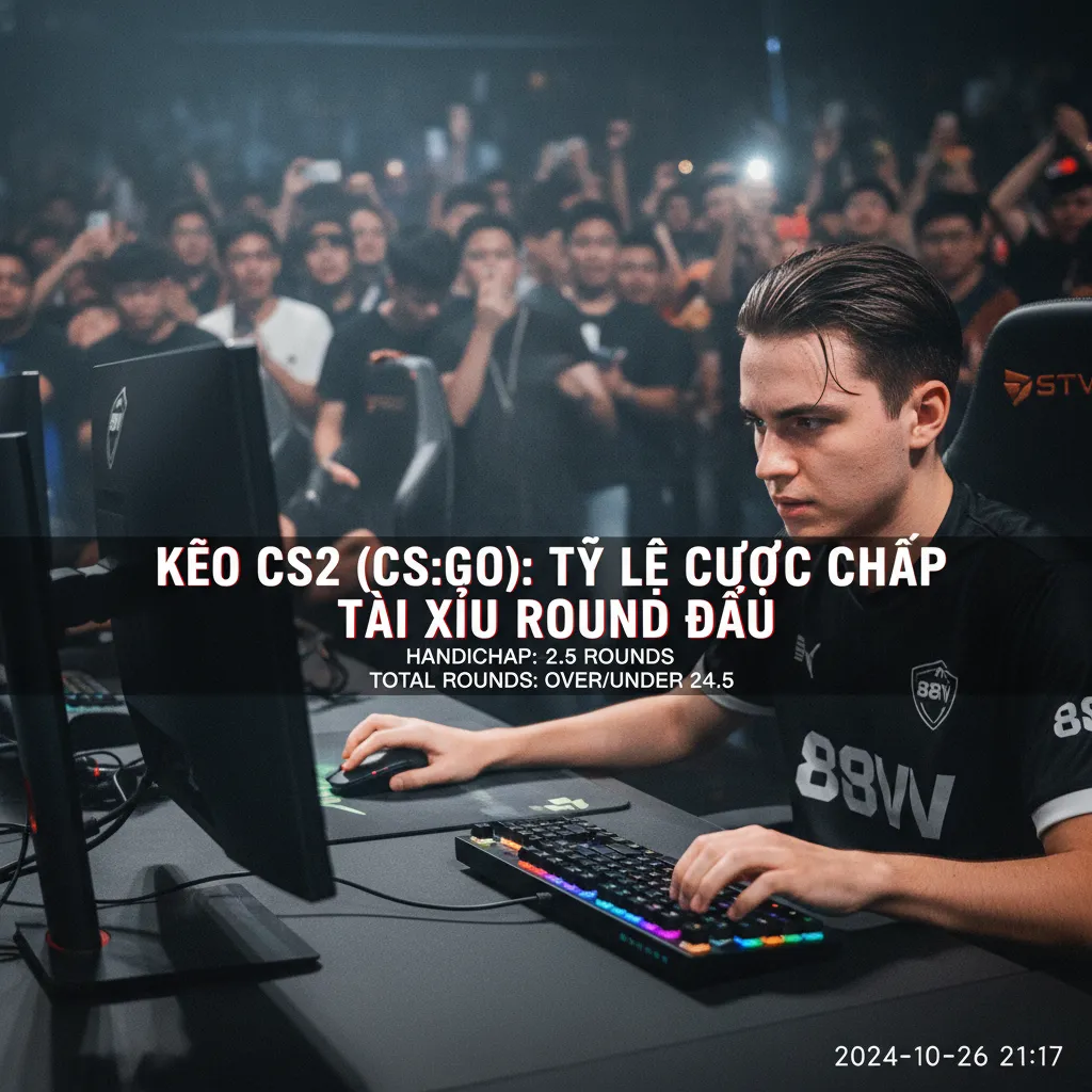 Giao diện đặt cược kèo Tài Xỉu CS2